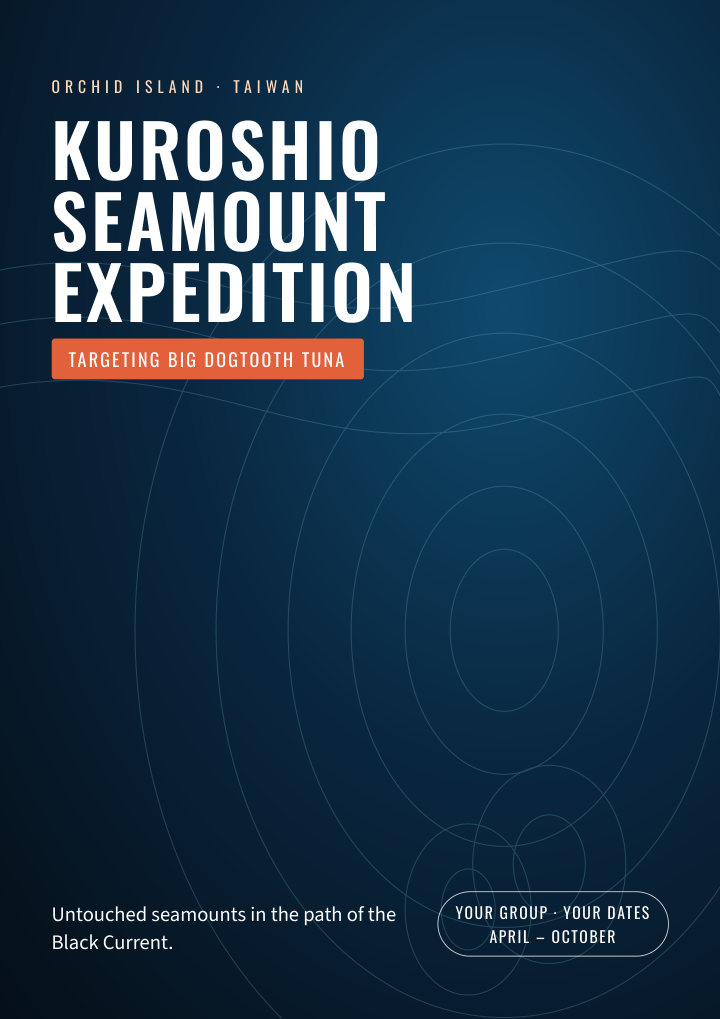 Kuroshio Seamount Expedition brochure cover